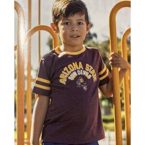 NEW ASU Arizona State Sun Devils Colosseum Athletics Maroon Shirt Toddler 3T